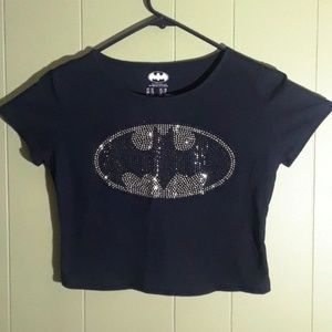 BATMAN T SHIRT BLOUSE WOMEN  M SZ  YOUTH